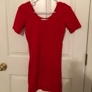 Bright Red Bodycon Dress